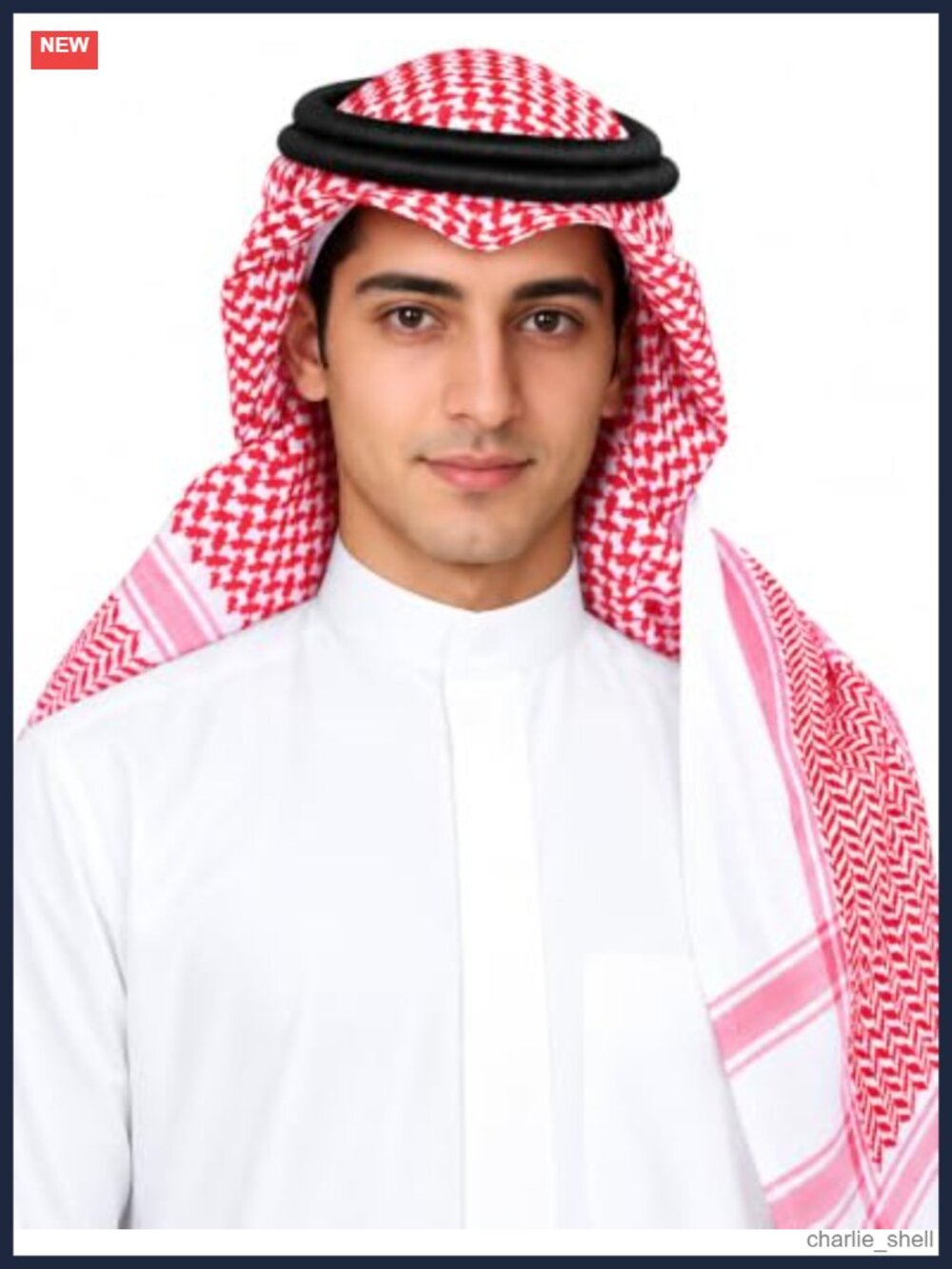 Polyester Arab Shemagh Keffiyeh Scarf Men's Costume Wrap